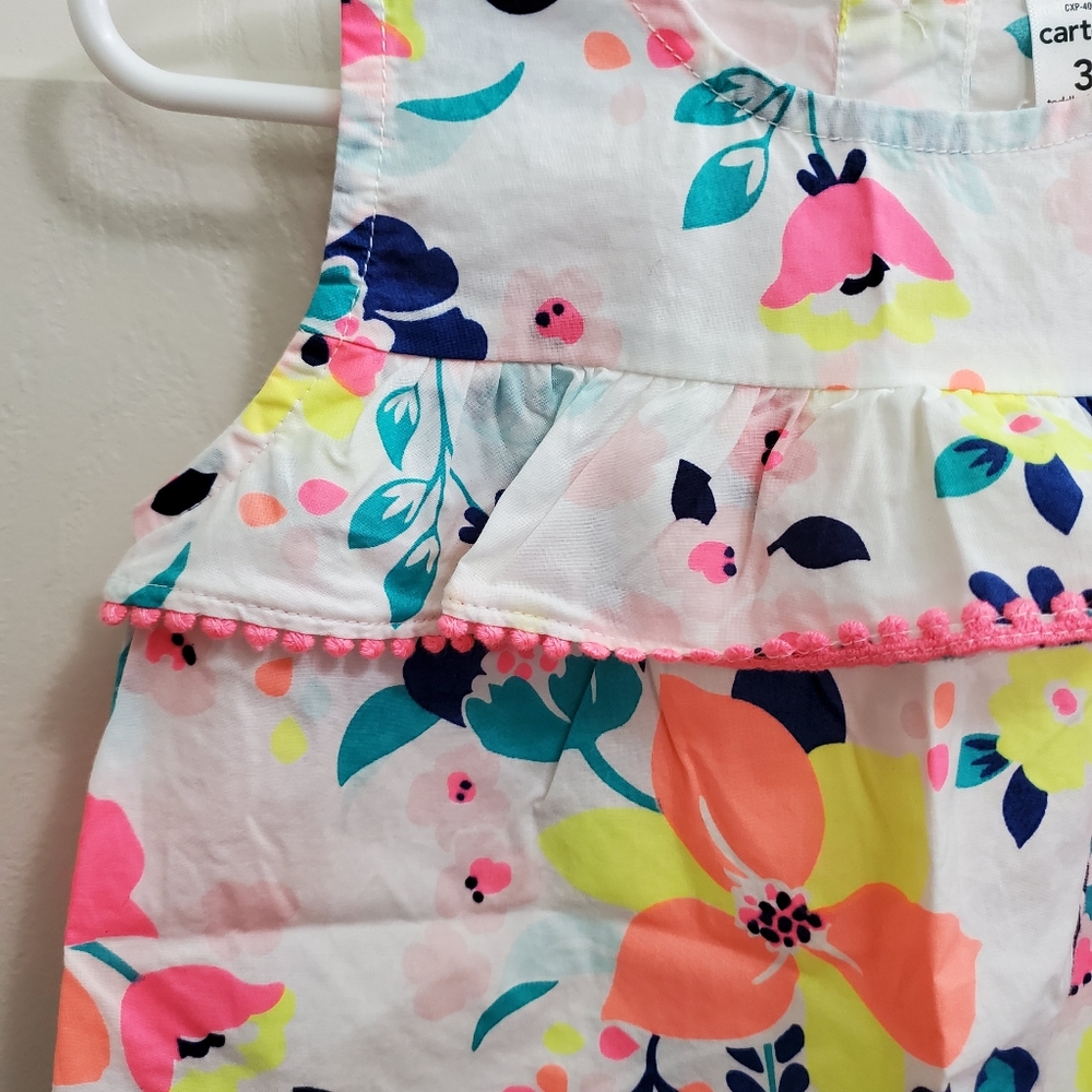 Carter's Sleeveless Ruffle Top 3T - Picture 2 of 6
